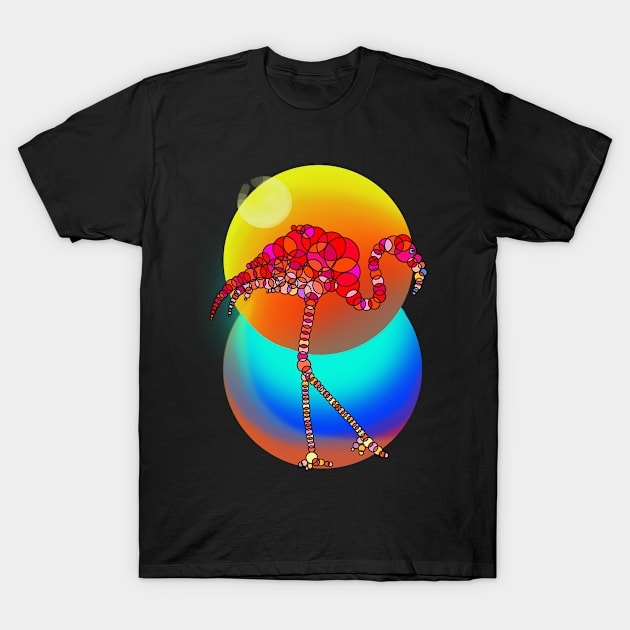 SUN AND FLAMENCO T-Shirt by SikiuFactory